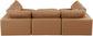 Comfy - 6 Piece Faux Leather Sectional