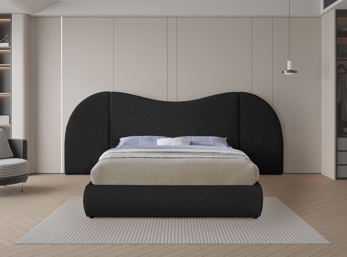 Everest - Boucle Fabric Bed