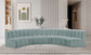 Arc - Faux Leather 6 Piece U-Shaped Modular Sofa