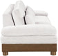 Turin - Chenille Fabric Upholstered Modular Sectional - Cream