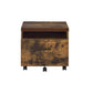 Bob - File Cabinet - Weathered Oak & Black