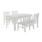 Travis Youth - 5 Piece Dining Set With Table And 4 Chairs - White