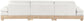Turin - Chenille Fabric Upholstered Modular Sectional - White