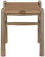 Santos - Faux Leather Upholstered Bench - Walnut Frame