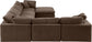 Comfy - 7 Piece Velvet Modular Sectional With Chaise