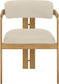 Aurum - Vegan Leather Upholstered Dining Chair With Brushed Brass Base (Set of 2)