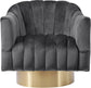 Farrah - Accent Chair with Gold Base