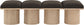 Pavilion - 4 Piece Modular Bench With Natural Base