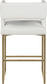 Caleb - Counter Stool with Gold Legs (Set of 2)