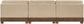 Turin - Chenille Fabric Upholstered Modular Sectional - Beige