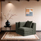Stellar - Chenille Fabric Upholstered Modular Corner Chair
