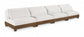 Turin - Chenille Fabric Upholstered Modular Sectional - Cream