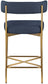 Rivage - Durable Stool With Gold Frame (Set of 2)