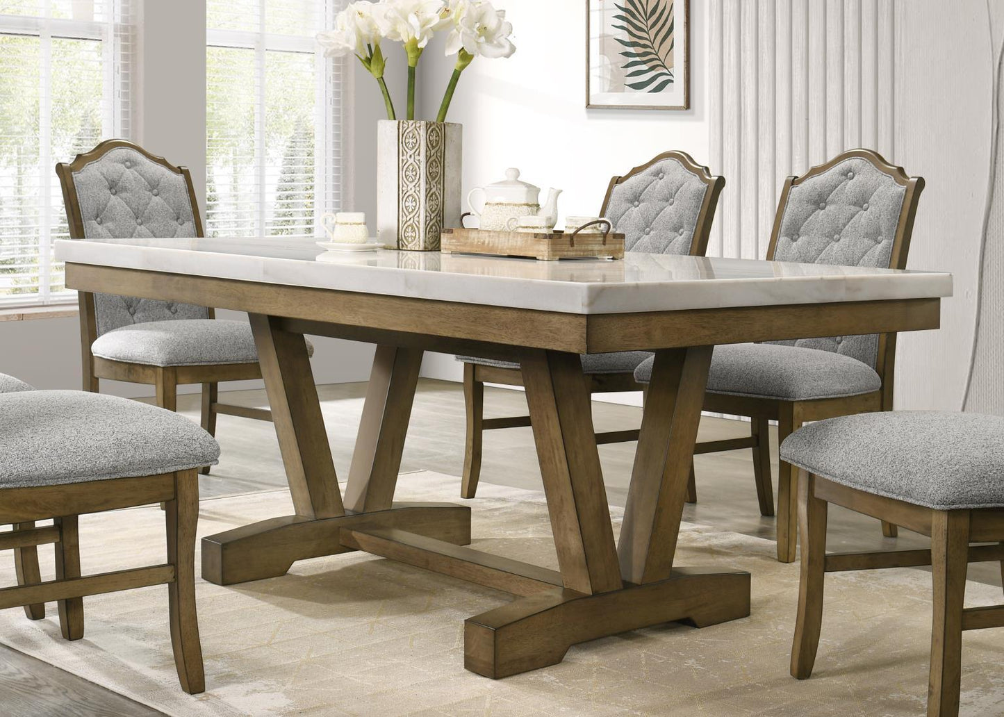 D074 - Dining Chair (Set of 2) - Dark Dry Brush