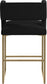 Caleb - Counter Stool with Gold Legs (Set of 2)