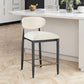 Riccio - Stool - Black And Gold Frame