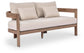 Newport - Water Resistant Fabric 65" Upholstered Outdoor Patio Loveseat