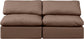 Indulge - Faux Leather 2 Seat Modular Armless Sofa