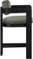 Sacha - Velvet Stool With Black Base