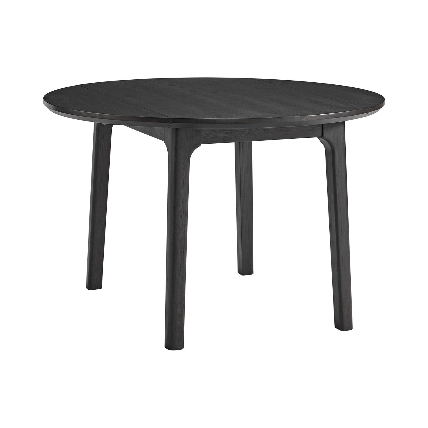 Garcia - 3 Piece Dining Set (Round Drop Leaf Table And 2 Chairs) - Black