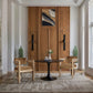 Sacha - Velvet Dining Chair With Natural Base (Set of 2) - Saddle