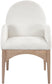Waldorf - Chenille Dining Arm Chair With Natural Legs