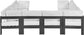 Nizuc - Outdoor Patio 8 Piece Modular Sectional With Gray Frame