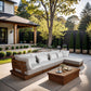 Mirella - 5 Piece Water Resistant Fabric Upholstered Outdoor Patio Modular Sectional