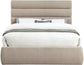 Adam - Linen Fabric Bed With 52" Headboard