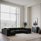 Shaggy - 6 Piece Modular U-Shaped Armless Sectional