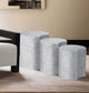 Dimple - 3 Piece Modular End Table - Terazzo Finish