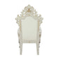 Adara - Arm Chair (Set of 2) - Pearl White Synthetic Leather & Antique White