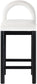 Conrad - Velvet Counter Stool With Black Legs