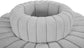 Arc - Boucle Fabric 8 Piece Round Modular Sofa