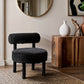 Ambre - Vegan Shearling Fabric Upholstered Accent Chair