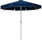 Amalfi - Patio Umbrella - Black Base / White Pole