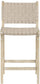Entwine - Vegan Leather Upholstered Counter Stool - Painted Natural