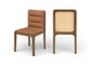 Ellis - Vegan Leather Upholstered Dining Chair (Set of 2) - Brown Base
