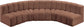 Arc - Faux Leather 5 Piece U-Shaped Modular Sofa
