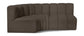 Arc - Boucle Fabric 3 Piece Sofa