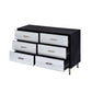 Myles - Dresser - Black, Silver & Gold