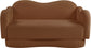 Bloom - Teddy Fabric Loveseat - Saddle