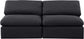 Indulge - Linen 2 Seat Modular Armless Sofa