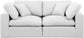 Comfy - Linen Modular Sofa 2 Seats