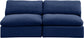 Comfy - Velvet Modular Armless Sofa 2 Seats