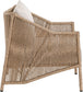 Coastline - Olefin Water Resistant Fabric And Wicker Outdoor Patio Accent Chair - Beige