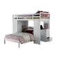 Freya - Twin Loft Bed With Storage - White