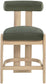 Arienzo - Velvet Performance Fabric Upholstered Counter Stool (Set of 2)