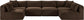 Shaggy - 6 Piece Modular U-Shaped Armless Sectional