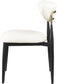 Ronda - Vegan Leather Upholstered Dining Side Chair - Black Legs